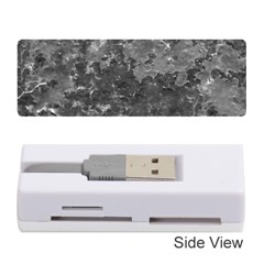 Dark Grey Abstract Grunge Texture Print Memory Card Reader (stick) by dflcprintsclothing