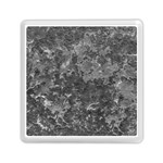 Dark Grey Abstract Grunge Texture Print Memory Card Reader (Square) Front