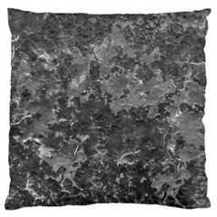 Dark Grey Abstract Grunge Texture Print Standard Flano Cushion Case (one Side)