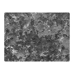 Dark Grey Abstract Grunge Texture Print Double Sided Flano Blanket (mini) 