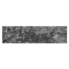 Dark Grey Abstract Grunge Texture Print Satin Scarf (oblong) by dflcprintsclothing