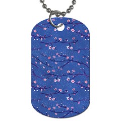 Branches With Peach Flowers Dog Tag (Two Sides)