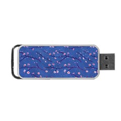 Branches With Peach Flowers Portable Usb Flash (one Side) by SychEva