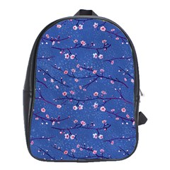 Branches With Peach Flowers School Bag (XL)