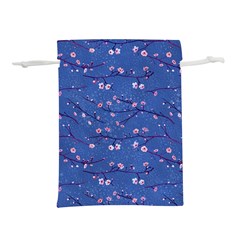 Branches With Peach Flowers Lightweight Drawstring Pouch (M)