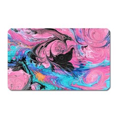 Marbling Abstract Magnet (rectangular) by kaleidomarblingart