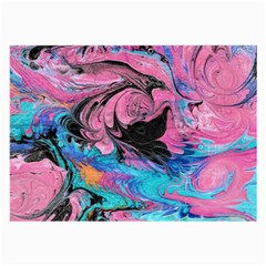 Marbling Abstract Large Glasses Cloth (2 Sides) by kaleidomarblingart