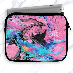 Marbling Abstract Apple Ipad 2/3/4 Zipper Cases by kaleidomarblingart