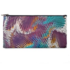 Painted Feathers Pencil Case by kaleidomarblingart