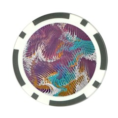 Painted Feathers Poker Chip Card Guard (10 Pack) by kaleidomarblingart