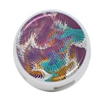 Painted feathers 4-Port USB Hub (Two Sides) Front