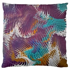 Painted Feathers Standard Flano Cushion Case (one Side) by kaleidomarblingart