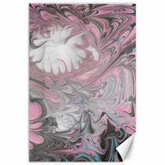 Painted Petals-marbling Canvas 24  X 36  by kaleidomarblingart