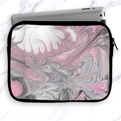 Painted Petals-marbling Apple Ipad 2/3/4 Zipper Cases by kaleidomarblingart