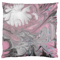 Painted Petals-marbling Standard Flano Cushion Case (one Side) by kaleidomarblingart