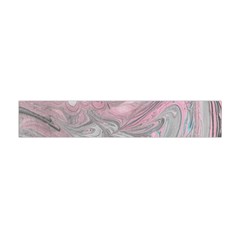 Painted Petals-marbling Flano Scarf (mini) by kaleidomarblingart