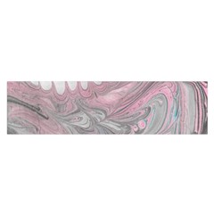 Painted Petals-marbling Satin Scarf (oblong) by kaleidomarblingart