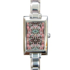 Velvet Marbling Module Rectangle Italian Charm Watch by kaleidomarblingart