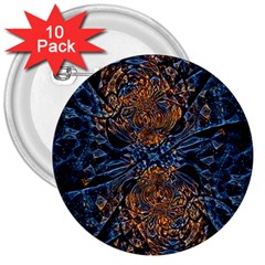 Fractal Galaxy 3  Buttons (10 Pack)  by MRNStudios