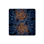 Fractal Galaxy Square Magnet Front