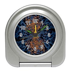 Fractal Galaxy Travel Alarm Clock by MRNStudios