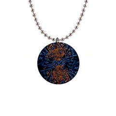 Fractal Galaxy 1  Button Necklace by MRNStudios