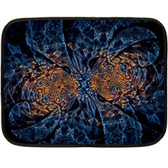 Fractal Galaxy Double Sided Fleece Blanket (mini)  by MRNStudios