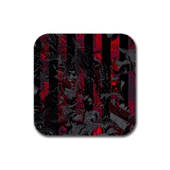 Gates Of Hell Rubber Square Coaster (4 Pack)  by MRNStudios