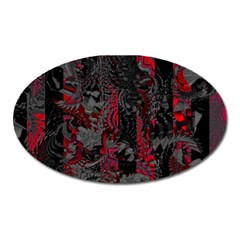 Gates Of Hell Oval Magnet by MRNStudios