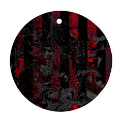 Gates Of Hell Round Ornament (two Sides) by MRNStudios