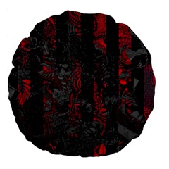 Gates Of Hell Large 18  Premium Flano Round Cushions by MRNStudios