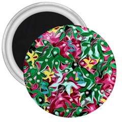 Floral-diamonte 3  Magnets