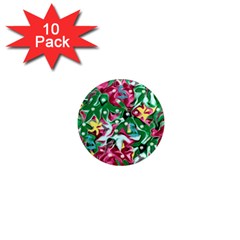 Floral-diamonte 1  Mini Magnet (10 pack) 