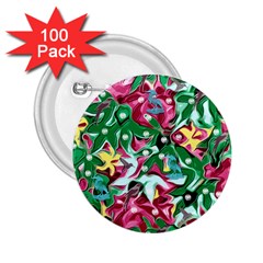 Floral-diamonte 2.25  Buttons (100 pack) 