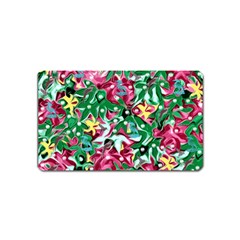 Floral-diamonte Magnet (Name Card)