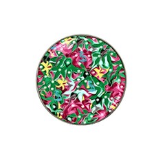 Floral-diamonte Hat Clip Ball Marker