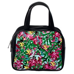 Floral-diamonte Classic Handbag (One Side)