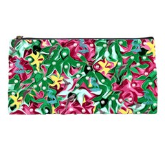 Floral-diamonte Pencil Case