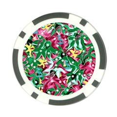 Floral-diamonte Poker Chip Card Guard (10 pack)