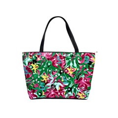 Floral-diamonte Classic Shoulder Handbag