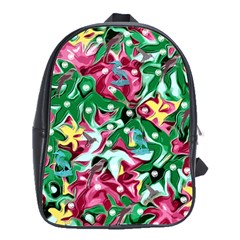 Floral-diamonte School Bag (Large)