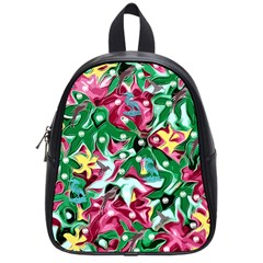 Floral-diamonte School Bag (Small)