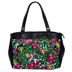 Floral-diamonte Oversize Office Handbag