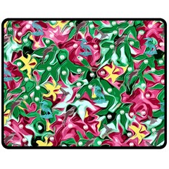 Floral-diamonte Fleece Blanket (Medium) 