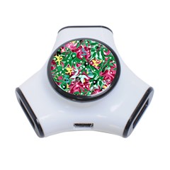 Floral-diamonte 3-Port USB Hub