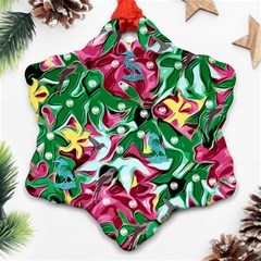 Floral-diamonte Ornament (Snowflake)