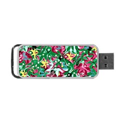 Floral-diamonte Portable USB Flash (One Side)