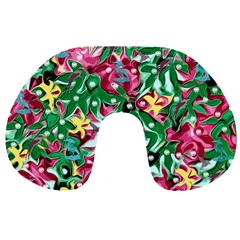 Floral-diamonte Travel Neck Pillow