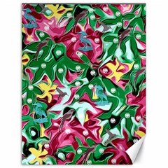 Floral-diamonte Canvas 18  X 24  by PollyParadise