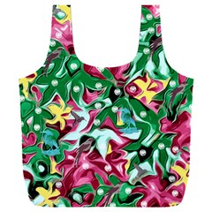 Floral-diamonte Full Print Recycle Bag (XXL)